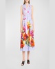 Margot Belted Floral Print Midi Dress