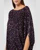 Plus Size Dorotea Asymmetric Sequin Blouse