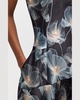 Floral Cap-Sleeve Flounce Dress