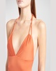 Triangle Pleats Summer Shell One-Piece Swimsuit