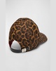 Men's Mooncrest Canvas Leopard 50s Baseball Cap