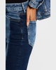 Getty Two-Tone Paneled Denim Jeans 