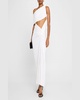 Lever Twisted Cutout One-Shoulder Gown