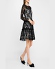 Tiered Floral Lace Dress