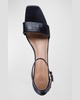 Carla Leather Ankle-Strap Sandals