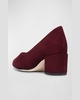 Millie Suede Block-Heel Pumps