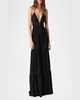 Wasta Deep-V Maxi Dress