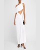 Lever Twisted Cutout One-Shoulder Gown