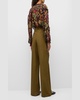 Lani Wide-Leg Cotton Twill Pants