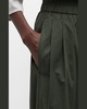 Pleated Organic Cotton Poplin Lantern Pants