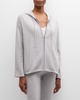 Cashmere Zip-Front Hoodie