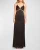 Mosby Rhinestone-Embellished Empire Gown