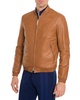 Men's Leather Bomber Jacket