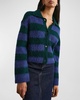 Amber Striped Knit Cardigan 