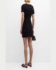 Flynn Crystal-Button Wool Crepe Mini Dress