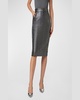 Sequin Jersey Pencil Skirt