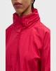 Stand-Collar Jacket with Hidden Hood