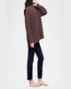 CozyChic High-Low Turtleneck Pullover