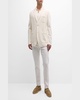 Men's Silk-Cotton Knit Blazer