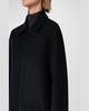 Fabiola Brushed Cashmere Collared Coat