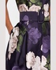 Marta Pleated Floral-Print Shirt Gown