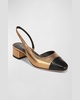 Cecile Metallic Slingback Ballerina Flats