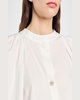 Sofiana Pleated Balloon-Sleeve Blouse