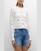 Richard Cropped Floral Lace Jacket