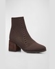 Paron Stretch Crepe Knit Booties