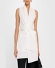 Savie Draped Layered Sleeveless Top