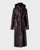 Zeno Lacquer Cotton Belted Trench Coat