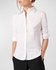 Armantine Button-Down Cotton Blouse