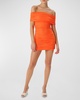 Vaughn Off-Shoulder Ruched Bodycon Mini Dress