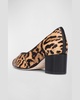 Millie Leopard Block-Heel Pumps