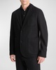 Men's Wool-Blend Solid Blazer