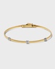 18K Yellow Gold 3-Station Diamond Bracelet