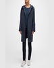 Lightweight Hooded Knee-Length Coat