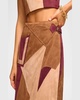 Jeannie Patchwork Faux Suede Skirt