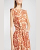 Shyanne Woodblock Printed Maxi Dress