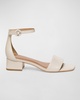 Jalena Leather Ankle-Strap Sandals