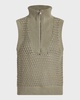 Bains Half-Zip Knit Vest 