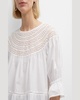 Sol Puff-Sleeve Eyelet Top