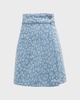 Ms. Carmen Mini Denim Wrap Skirt