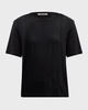 Short-Sleeve Pictuck Creased T-Shirt