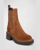 Delilah Suede Chelsea Booties