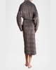 LuxeChic Quilted Shawl-Collar Blanket Robe