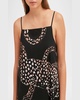 Jag-Print Square-Neckline Cotton Slip Nightie