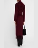 Carrie Melton Wool-Blend Fringe Robe Coat