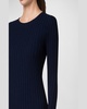 Merino Wool Ribbed Knit Sweater