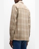 Men's Wool-Cashmere Plaid Overshirt